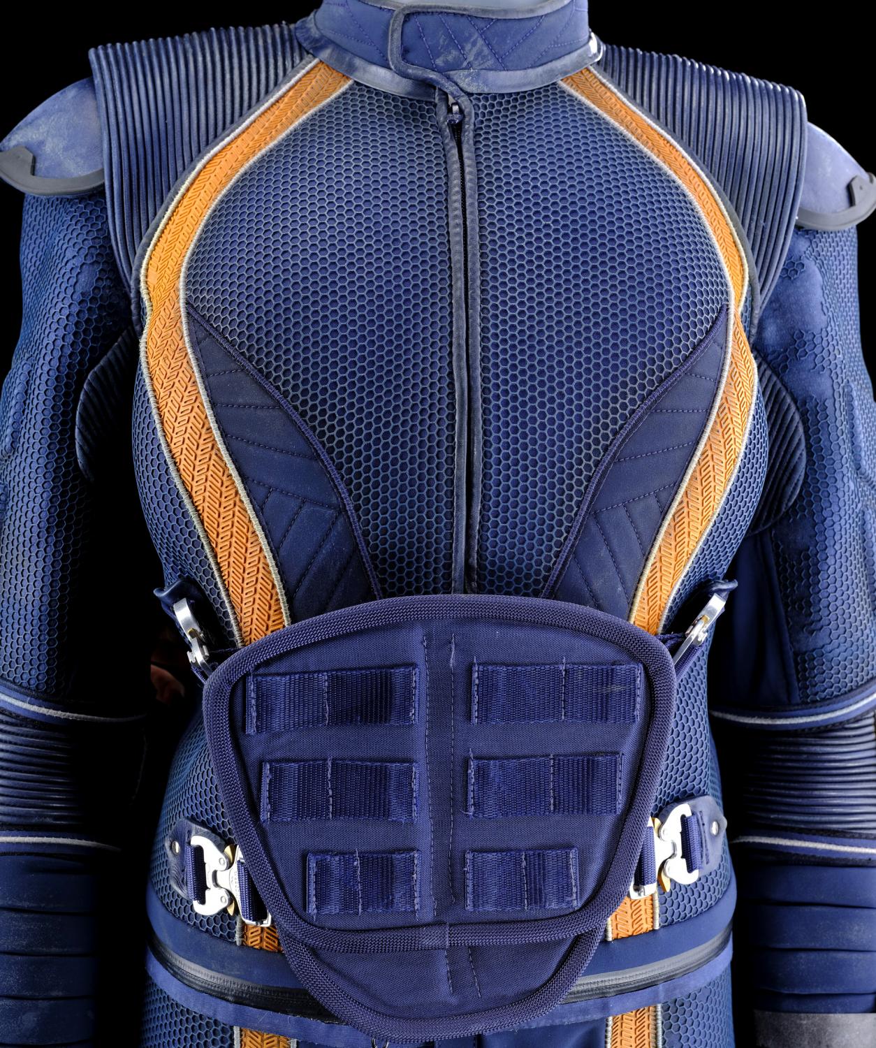 penny-robinson-spacesuit-under-layers-with-boots-and-wrist-communications-device-and-lost-in-space-journal